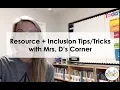 Resource and Inclusion Made Easy IEP Scheduling Centers Co-Teaching Tips for Special Ed Teachers
