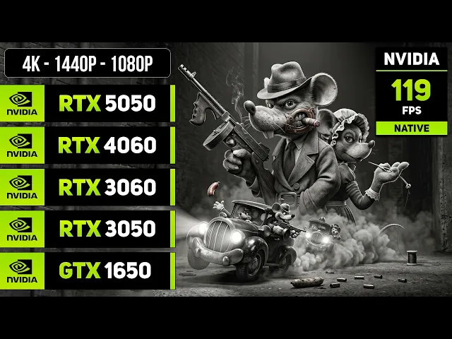 Mouse: P.I. For Hire - RTX 5050, 4060, 3060, 3050, GTX 1650