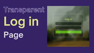 Login page with blur EFFECT on FOCUS using HTML CSS and Javascript