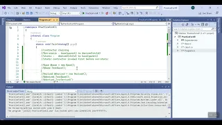 Constructor chaining in c c NET