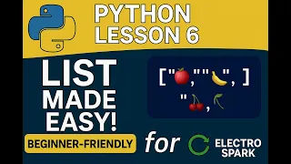 Python Lesson 6 List Made Easy Store Multiple Values Like a Pro Beginner Friendly