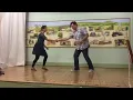 Lindy Hop Class Routine - Frankie's Dip three ways with Shaun and Laura