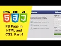 FB Page in HTML and CSS in Hindi Part 1 Html CSS JavaScript Tutorial in Hindi