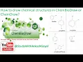 How to draw chemical structures in ChemDraw Software II Part-I in Hindi II
