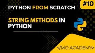 Python String Methods Explained Upper Lower Replace Join Strip Count MO Academy 2025 2026