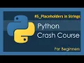 - Placeholders in Strings