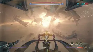 warframe new war space battle near the sun