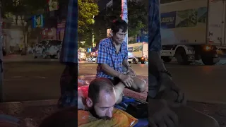 Rough massage cupping in the streets of Saigon