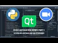 Creating an App to automate Zoom using only Python Part 5 Scheduling Meetings and Multithreading