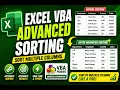 Excel VBA Advanced Sorting Sort Multiple Columns