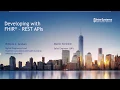 Developing with FHIR - REST APIs