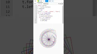 Draw a Spiral of Squares with Python Turtle