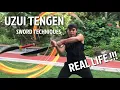 Real Life Uzui Tengen swords techniques Sound Breathing By Champ Archer
