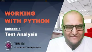 Working With Python Ep 01 Text Analysis