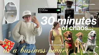 a WEEK IN MY LIFE as a new business owner (absolute chaos) 