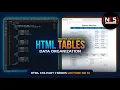 HTML CSS Part 1 Lecture 13 HTML Table vs Semantic Table NaseebCodeStudio