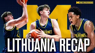 OBSERVATIONS From Michigan Exhibition vs Lithuania National Team The Wolverine Basketball Show