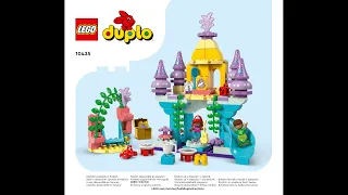 LEGO Instructions | Duplo | 10435 | Ariel's Magical Underwater Palace | Ariel | Disney