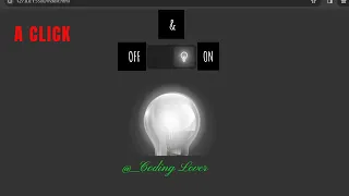 A Light Bulb On and Off Toggle Switch using Html CSS Only CodingLover-s19s
