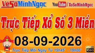 Xổ Số Minh Ngọc, Trực Tiếp Xổ Số Ngày 08/09/2026: KQXS Miền Nam XSMN, Miền Trung XSMT, Miền Bắc XSMB