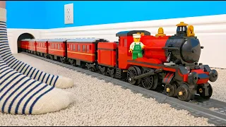 I put a LEGO TRAIN around MY HOUSE...