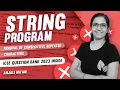 String Programs Removal of consecutive repeated letters ICSE ISC Anjali Ma am