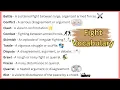Fight vocabulary Meaning Difference