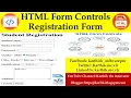 HTML FORMS TEXTBOX EMAIL PASSWORD RADIO BUTTON CHECKBOX TEXTAREA SUBMIT RESET IN HTML Tutorials