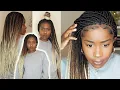 How to Install Long Small Blonde Ombre Box Braids Fast Neat Sleek Mona B