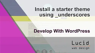 Create a blank WordPress theme using Underscores