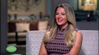 صاحبة السعادة دنيا سمير غانم تغني قصة شتاء باحساس يبكي وتأثر واضح عليها 