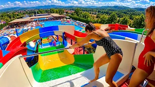 Bumpy Water Slide Adventure 🌊🎢 | Sakarya Aqua Park 🇹🇷