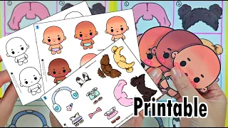 (Printables) Paper Dolls Random Dress up Game! Paper DIY At Home