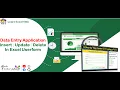 VBA Excel - How To Insert Update Delete Of Your Excel Data s Using VBA User