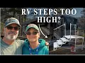 We Finally Fixed Our RV Entry Problem Portable Stairs Review