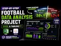 Step-by-Step Football Data Analysis Project Excel Tableau Build a Football Analytics Dashboard