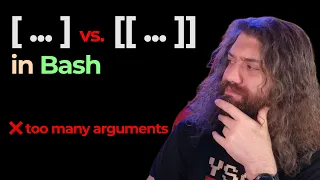 test vs vs in Bash - Bash Scripting Course pt49