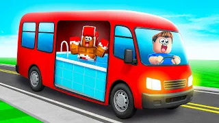 МОЙ ДРУГ ЖИВЁТ В АВТОБУСЕ С ИГРОВОЙ КОМНАТОЙ Я ПОСТРОИЛ ЕГО ЗА 925 663 РОБЛОКС 