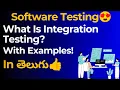 Integration Testing With Examples In Telugu Manual Testing Tutorial For Beginners techagent2 0