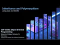 COP 3330C - Object Oriented Programming Inheritance and Polymorphism