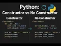 Python Constructor vs Non-Constructor Methods Beginner-Friendly Code Comparison