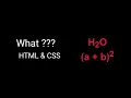 Sub and Sup tags in Html