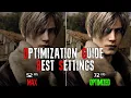Resident Evil 4 Remake OPTIMIZATION GUIDE Graphics Settings Analysis Best Settings
