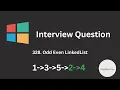 Odd Even LinkedList explained in JS include Dry Run 328 LinkedList Javascript Leetcode-Medium