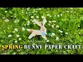 Printable Spring Bunny Paper Craft Print Cut Assemble
