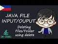JAVA File IO delete - JAVA N-IDE Filipino Tagalog