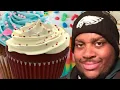 Edp445 gets his cupcake and enjoys it