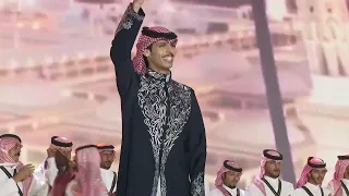الدحة   نادر الشراري   عثمان الشراري   حفل أهالي منطقة الجوف بمناسبة  اليوم الوطني السعودي    دندنها