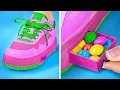 Download Lagu VERSTOP SNOEP IN SCHOEN || Smokkel eten \u0026 makeup de les in! Eetbare DIY ouderschapshacks van 123 GO!