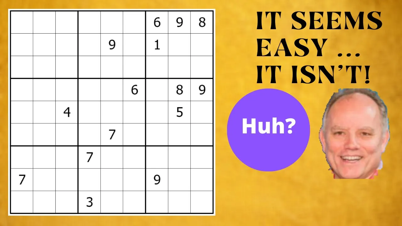 The Puzzle that seems Easy ... and Isn't!
